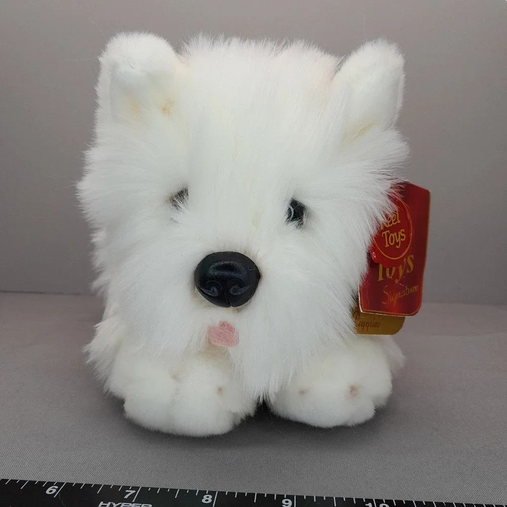 Keel Toys Signature Puppies Westie West Highland White Terrier Plush Dog White‎